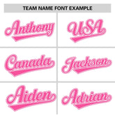 Custom White Pink Zebra Stripes Graffiti Pattern Authentic Baseball Jersey